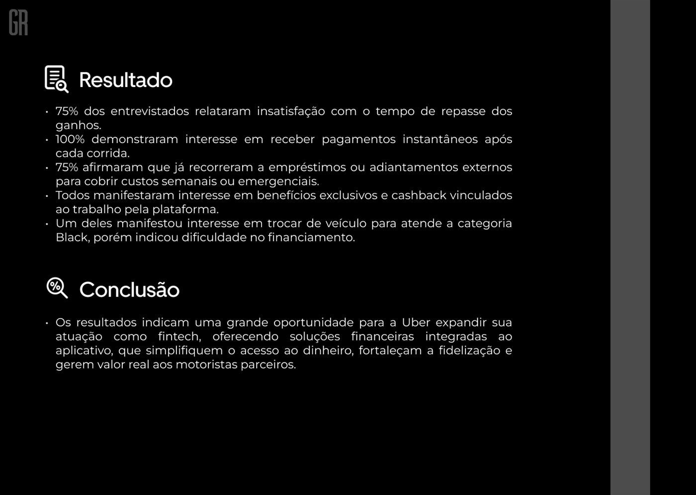 Uber Bank — tela de interface 06
